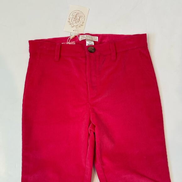 NWT TBBC Size 12 Girls Pep Club Pant in Corduroy Raleigh Red - Picture 2 of 4